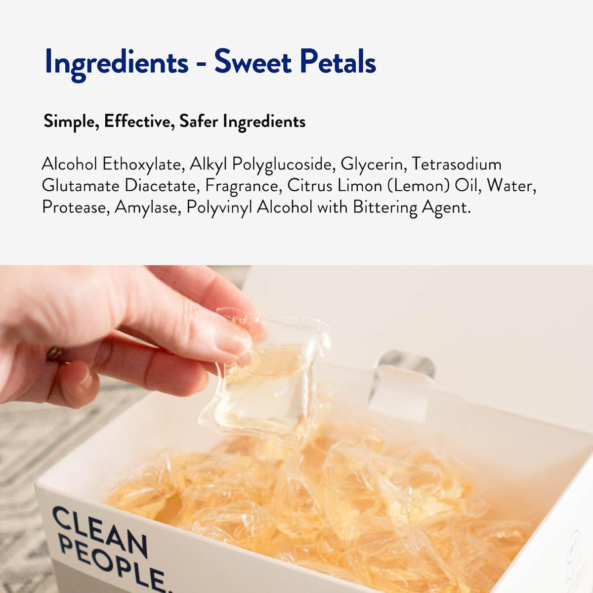 Clean People Laundry Detergent Pods - Hypoallergenic Laundry Pods - Ultra Concentrated, Recyclable
