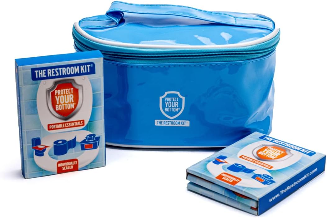 The Restroom Kit Great for Travel (30-Pack) Portable Disposable Oversized Toilet Seat Cover, 3ft