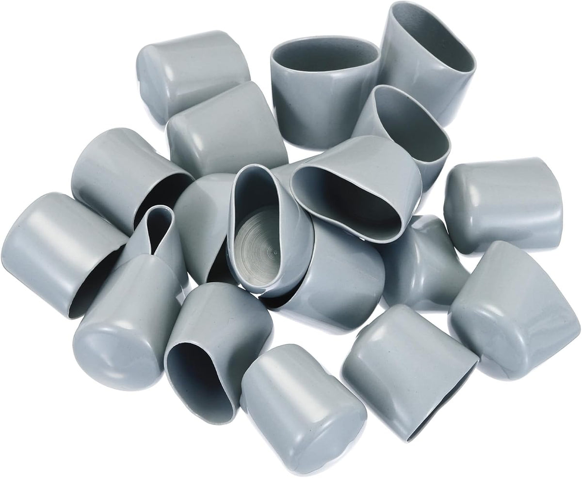 uxcell 20pcs Rubber End Caps 29mm ID Vinyl PVC Round Tube Bolt Cap Cover Screw Thread Protectors
