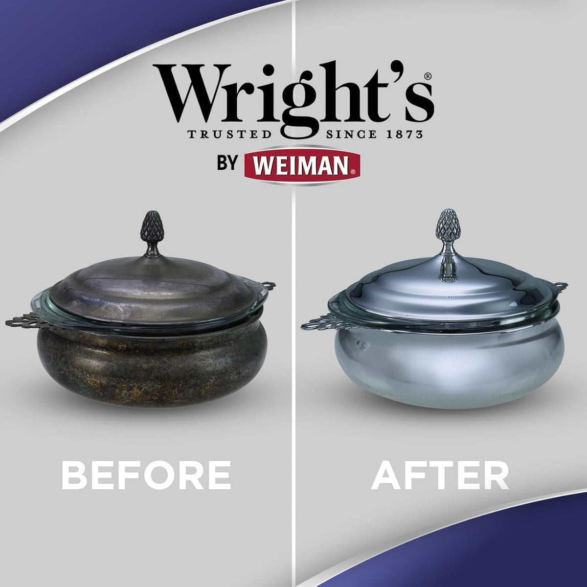 Wright's Silver and Copper Cleaner and Polish - 8 Ounce Each - Premium Metal Polish Silver Copper