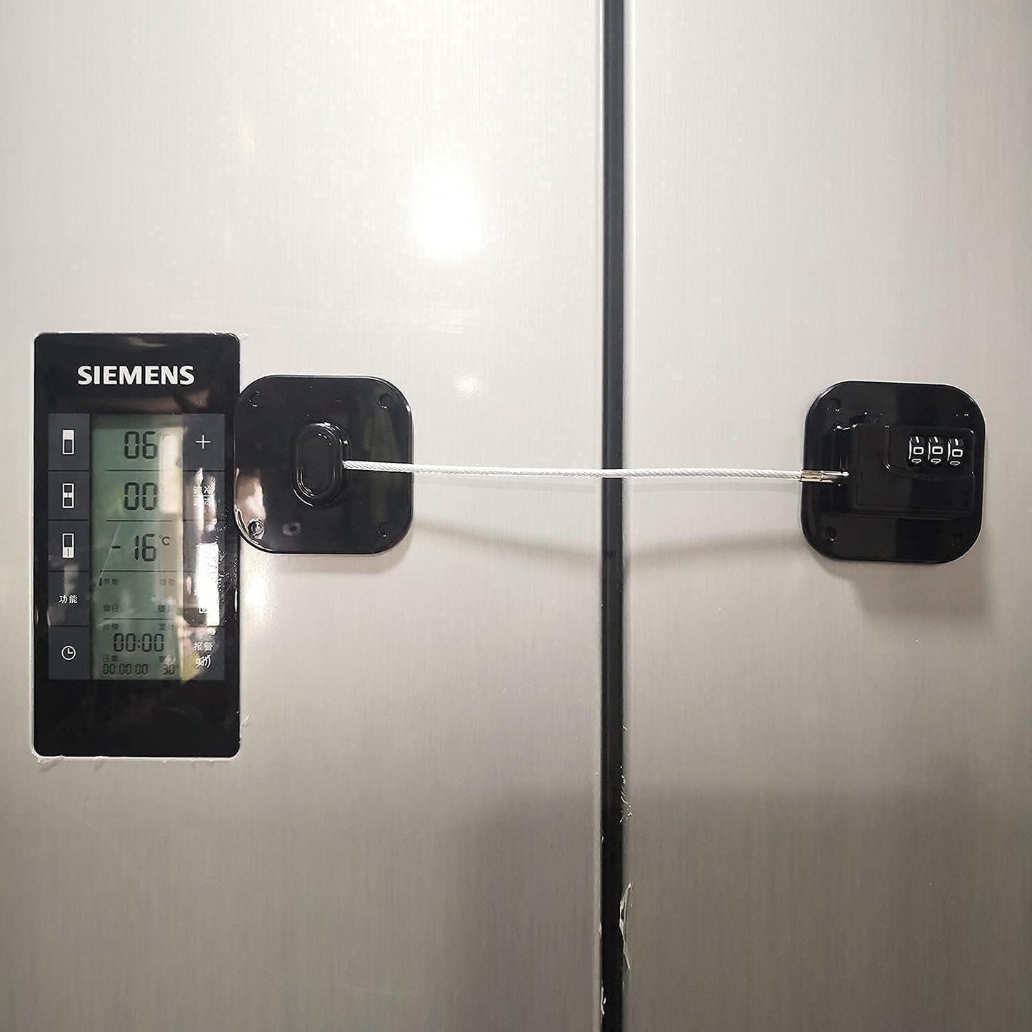 YEYA Upgraded Refrigerator Door Lock with Combination for Adults, Lock for Fridge, Freezer, File
