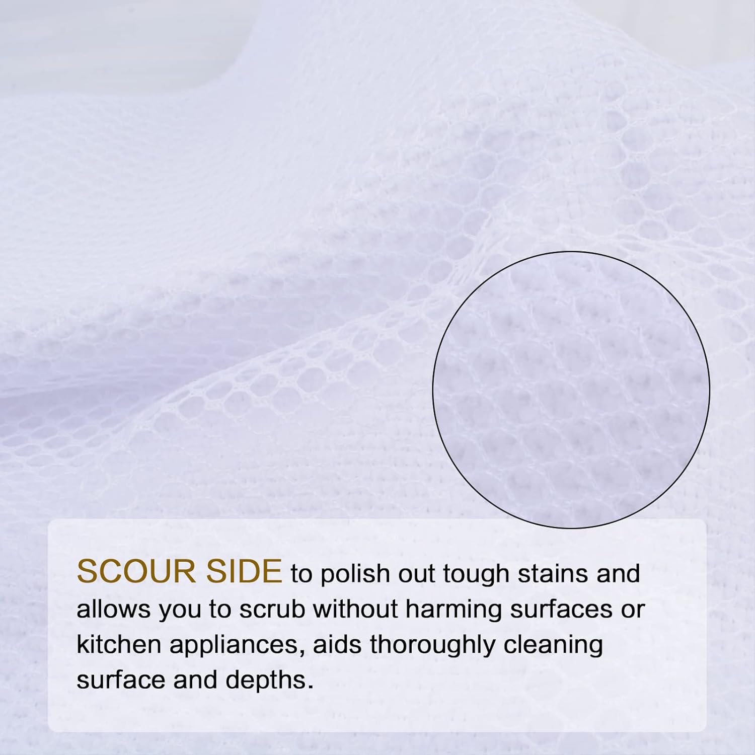 SINLAND Wholesale Microfiber Dish Cloth Best Kitchen Cloths Cleaning Cloths with Poly Scour Side