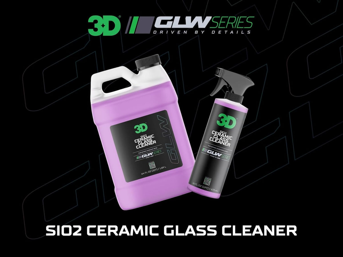 3D SiO2 Ceramic Glass Cleaner, GLW Series | Water & Rain Repellent | All-Weather Protective Ceramic