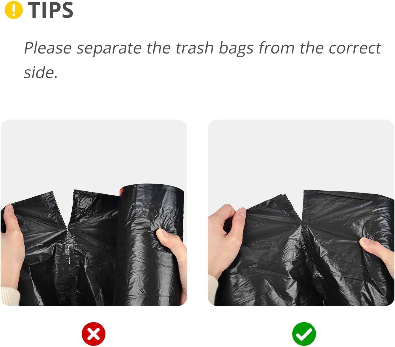 Ultra Strong 15 Gallon Drawstring Trash Bags (102 Count) Large Heavy Duty Thicken Plastic Tall