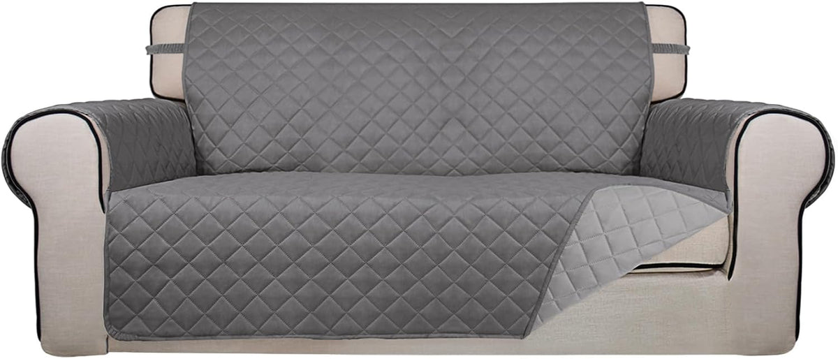 PureFit Reversible Quilted Sofa Cover, Water Resistant Slipcover Furniture Protector, Washable