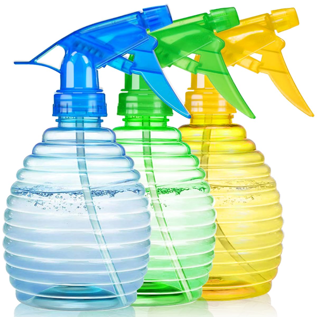 FANSTINOW Spray Bottles, 3 Pack, 16 oz, Bright Colors