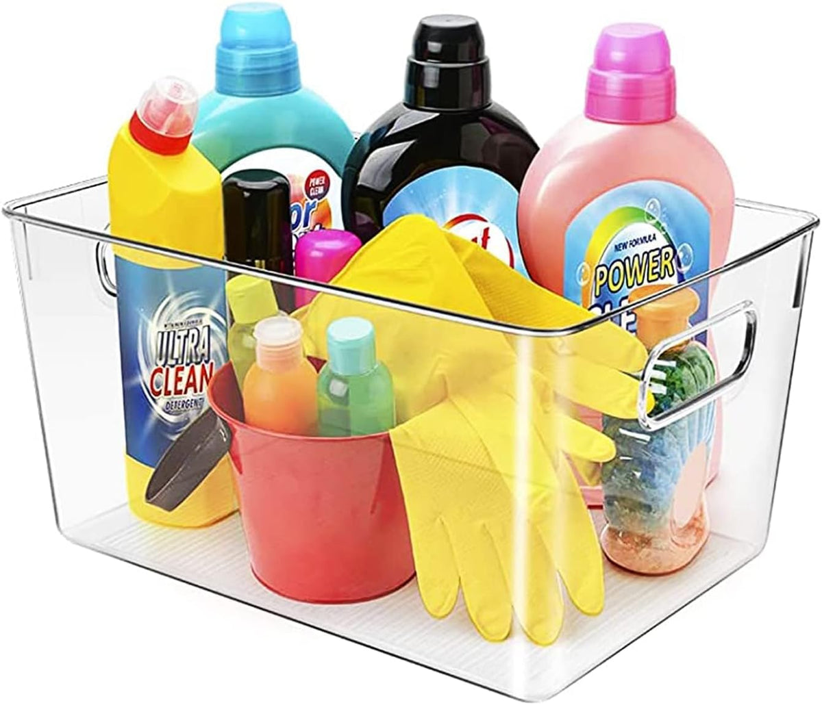 Clear storage organizer bins, Kitchen Cabinet Organizers and Storage Baskets Pantry Fridge