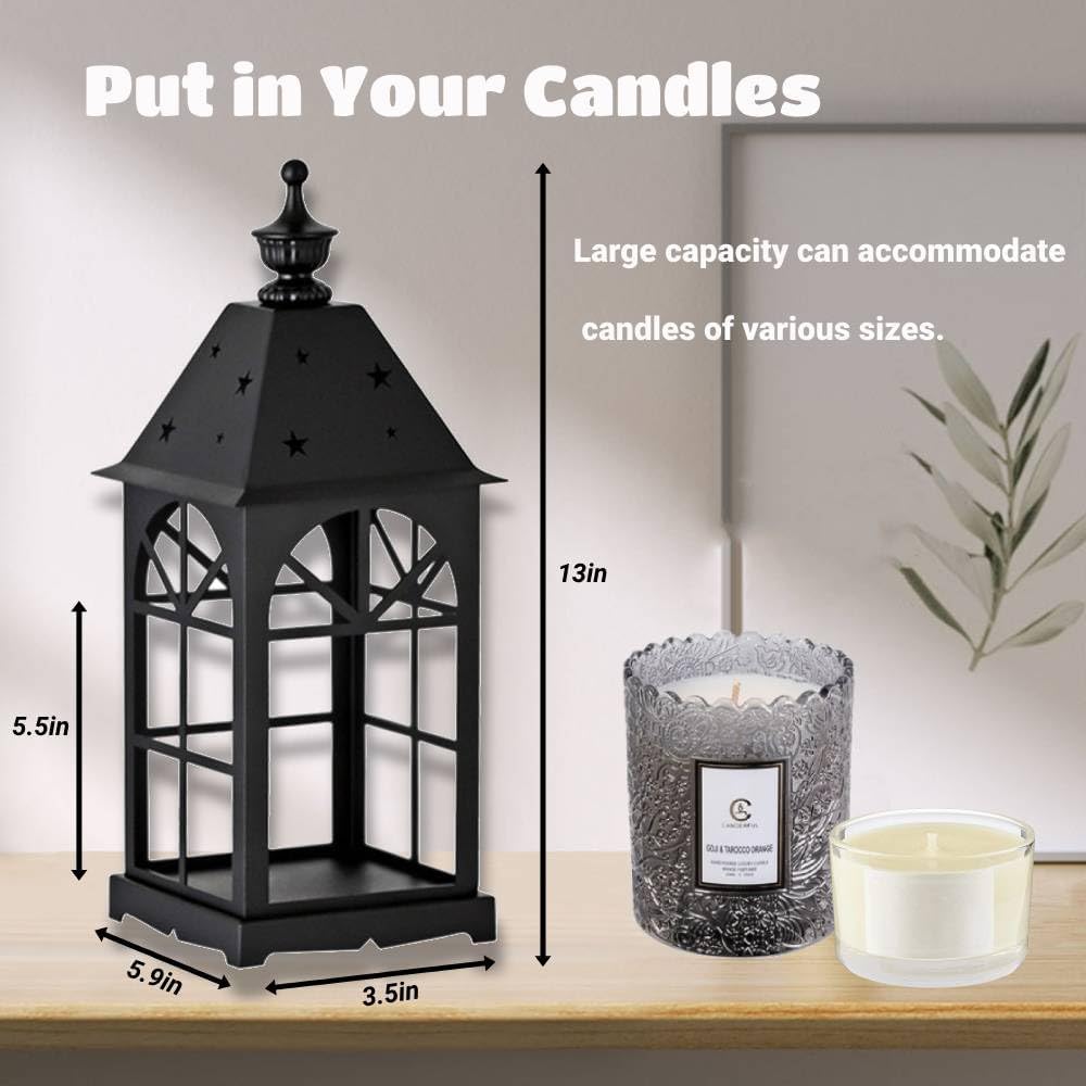 VINGVO Candle Warmer Lamp with Timer, Electric Candle Warmer, Wax Warmer with 2 Bulbs, Adjustable