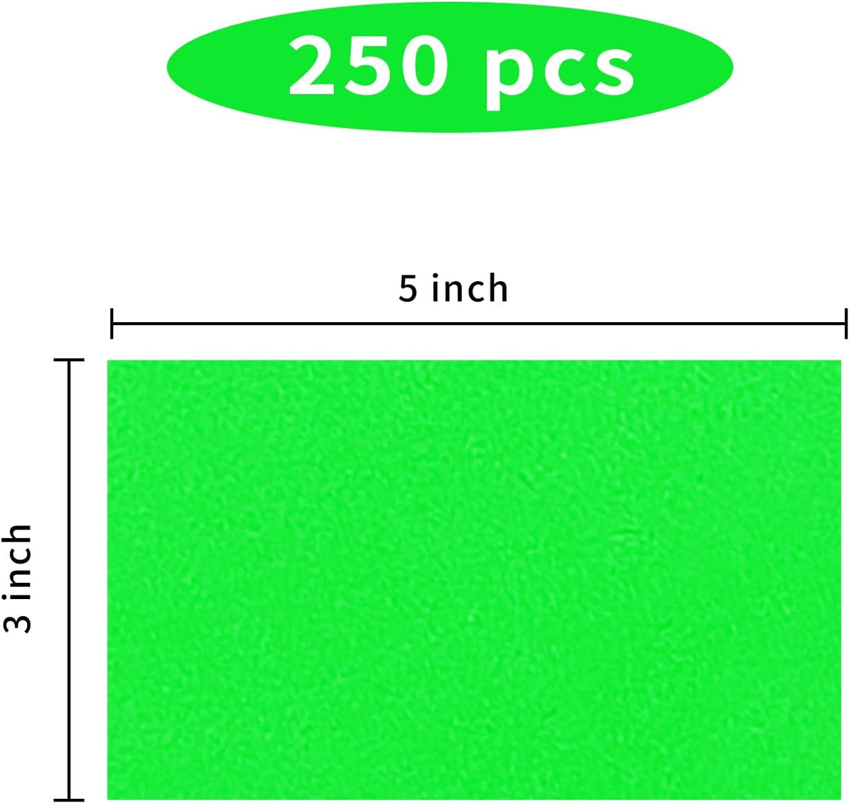 STARLIBOO 3"X5" Rectangle Color Coding Labels, Removable Square Label Inventory Stickers, Permanent