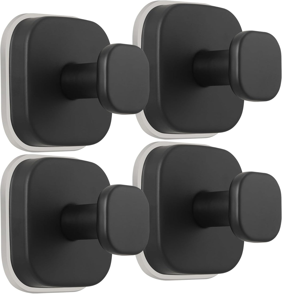 Suction Cup Hooks for Shower - Reusable No-Drill Mounting - Hooks for Towels, Robes & Loofah on
