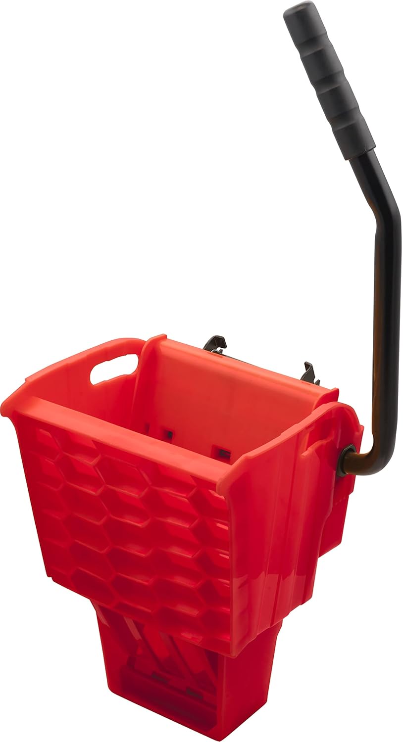 Carlisle FoodService Products Omnifit Mop Bucket with Side Press Wringer for Floor Cleaning