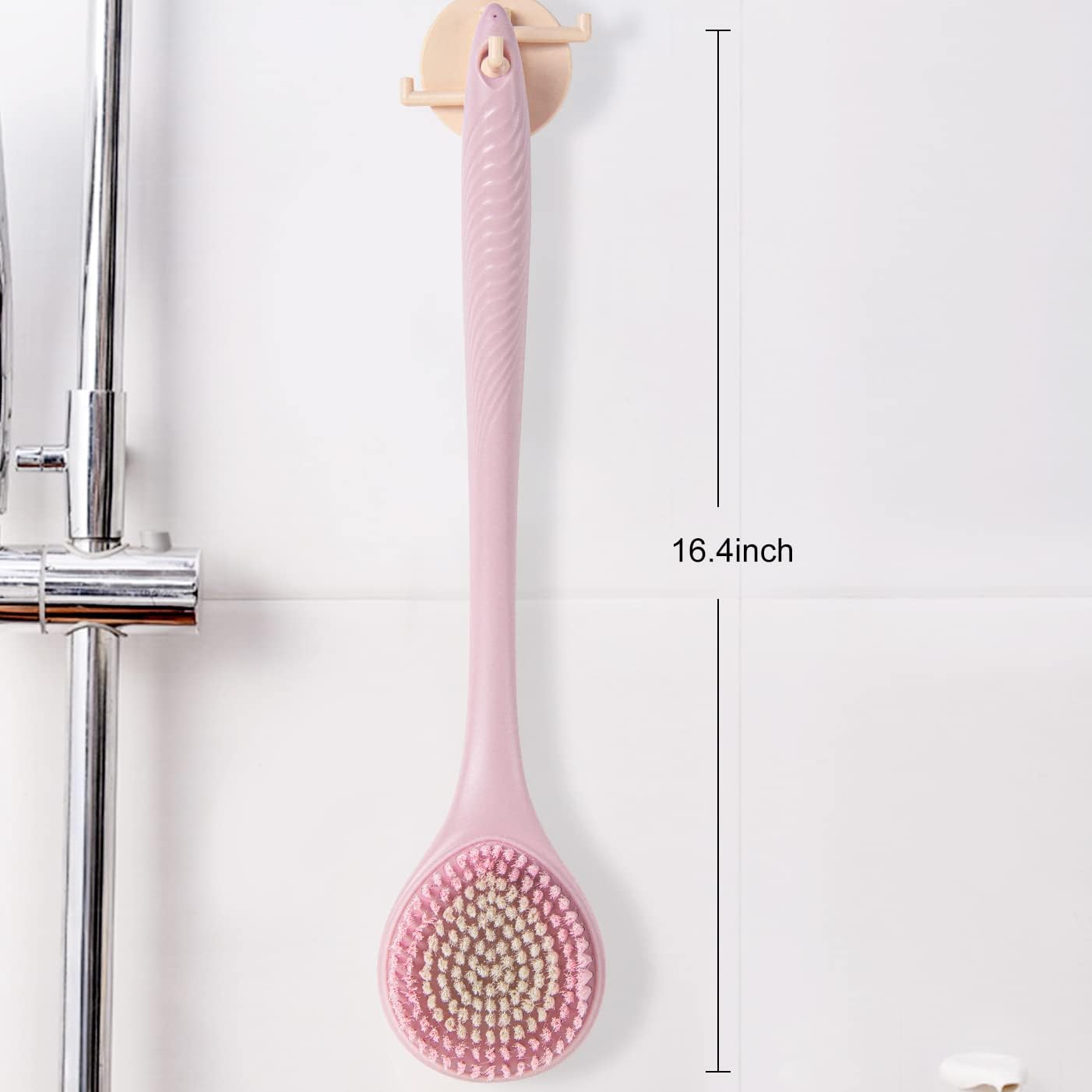 BEDELITE Back Bath Brush Long Handle for Shower - Soft Shower Brush for Men & Women,Back Brush