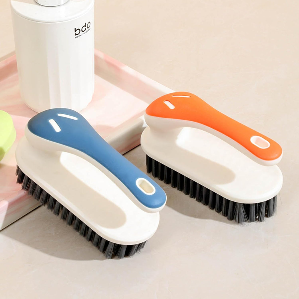 Soft Bristle Scrub Cleaning Brush Stain Remover Brush Fabric Cleaning Brush Laundry Brush Small
