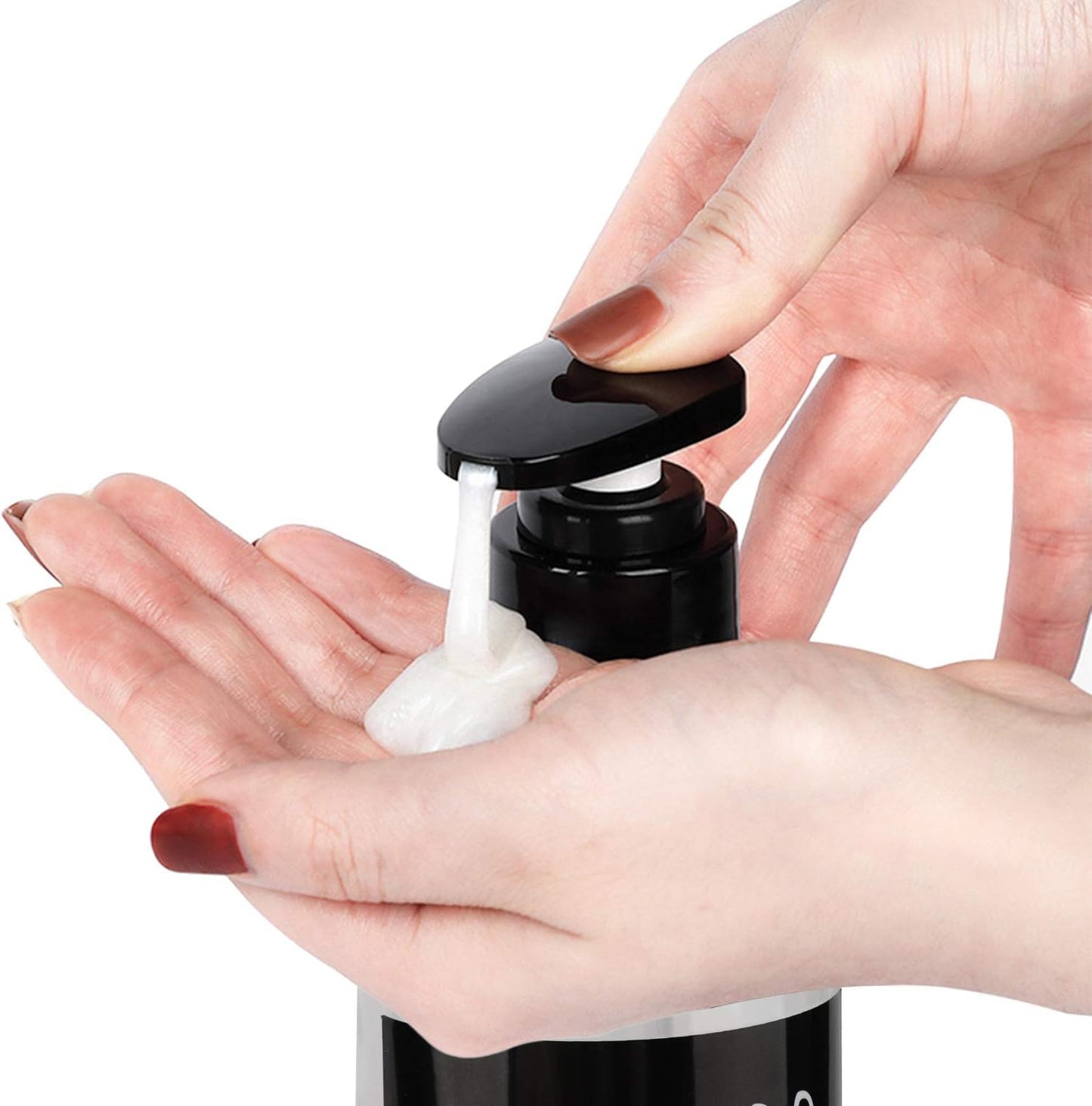 Segbeauty 3pcs Refillable Shower Bottles, 500ml Each - Large Plastic Dispensers with Pump for