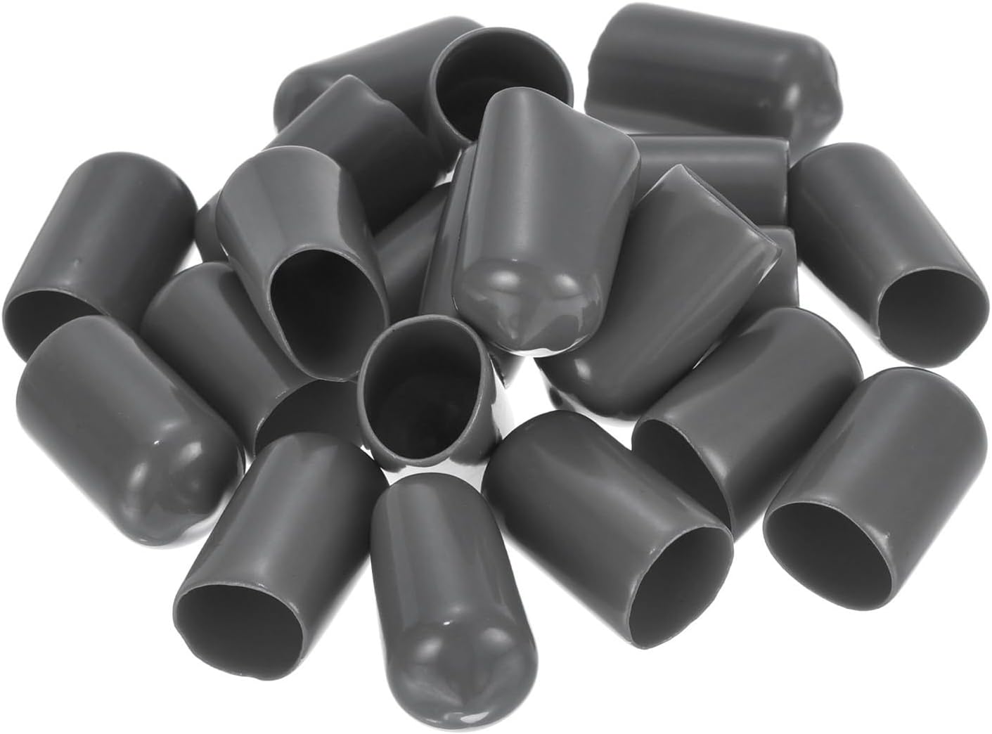 uxcell 20pcs Rubber End Caps 12mm(1/2") ID Vinyl PVC Round Tube Bolt Cap Cover Screw Thread
