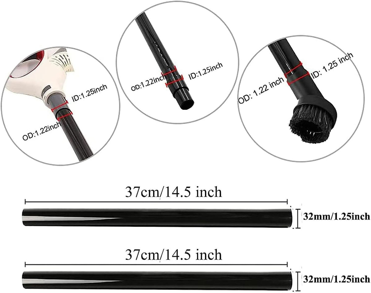 12 Pcs Universal Vacuum Attachments for Shop Vac Accessories, 1 1/4" to 2 1/2" Vacuum Cleaning