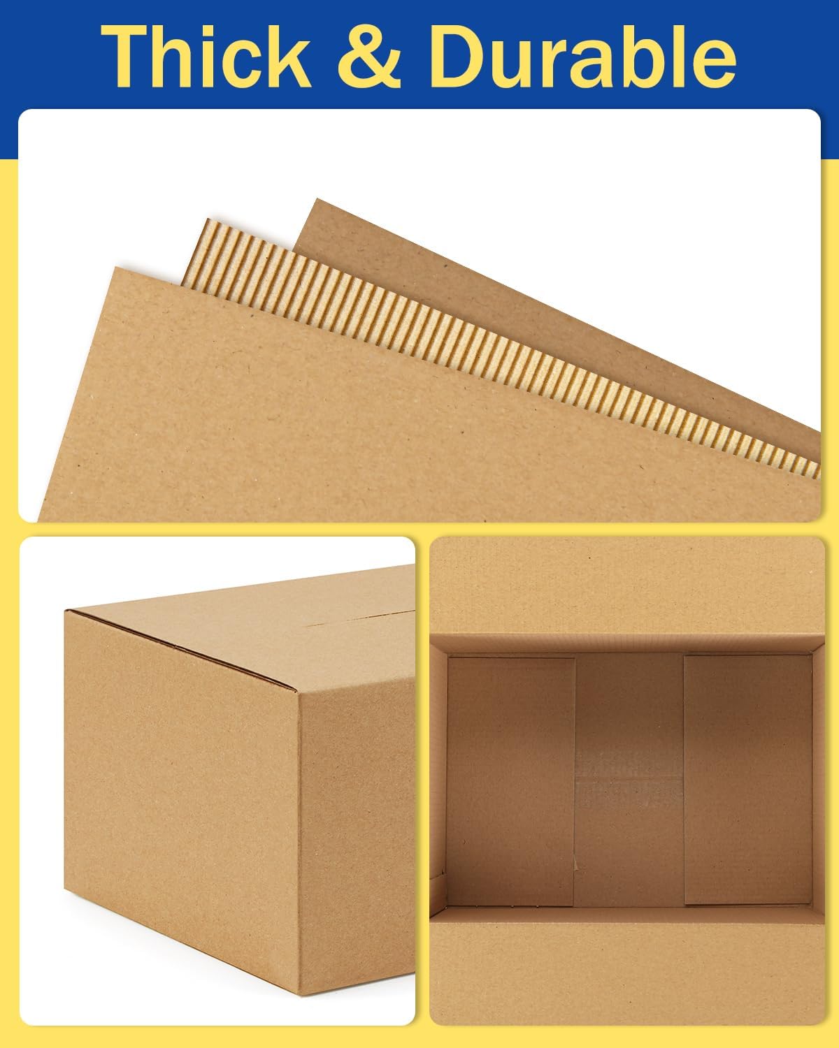 Assorted-Sizes-Shipping-Boxes-45-Pack: 9x6x4 & 10x7x5 & 11x6x6 Small-Shipping-Boxes-Mailers, Brown