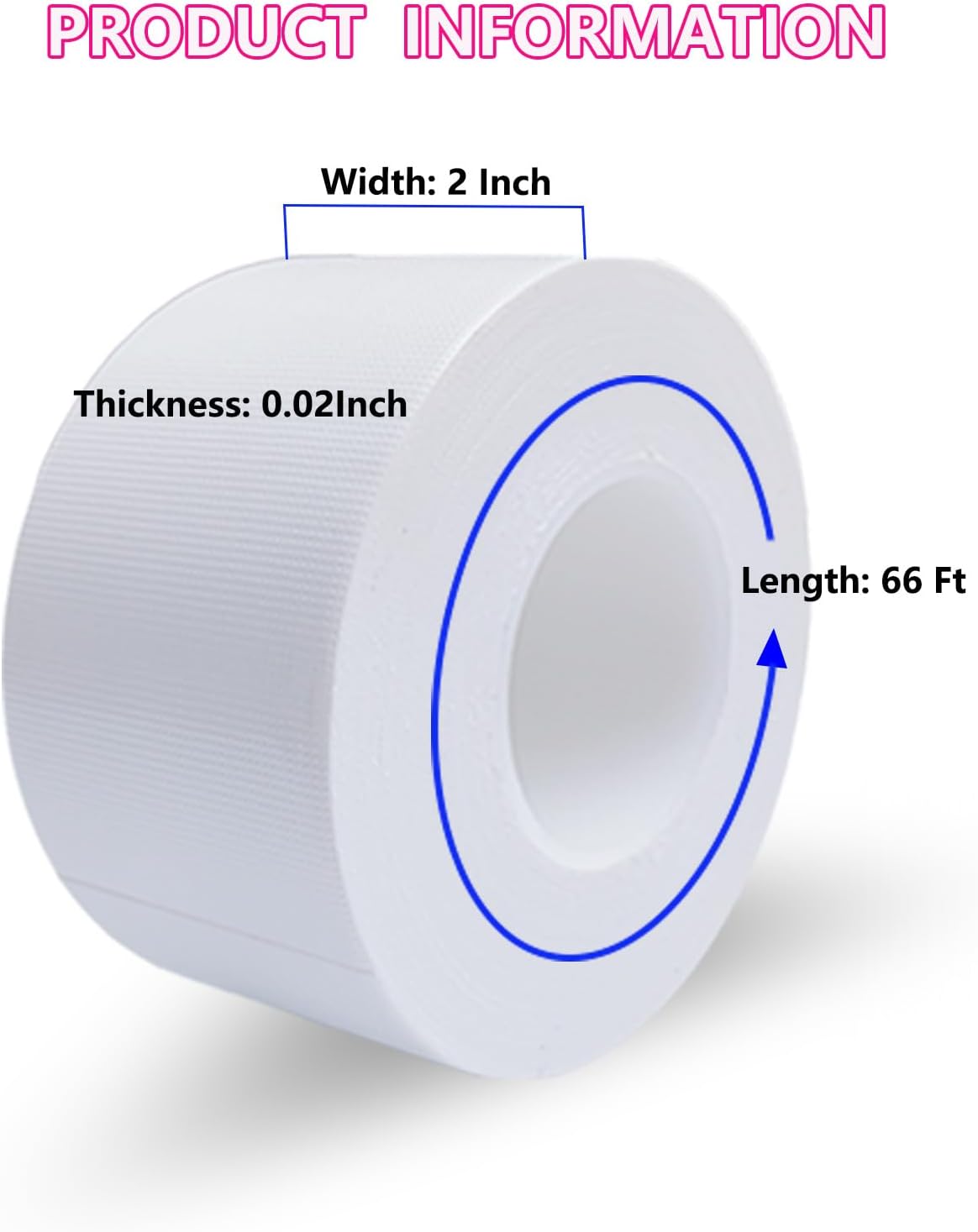 White Window Weather Sealing Tape 2Inch X 65Ft,Window AC Seal Air Conditioner Sealing