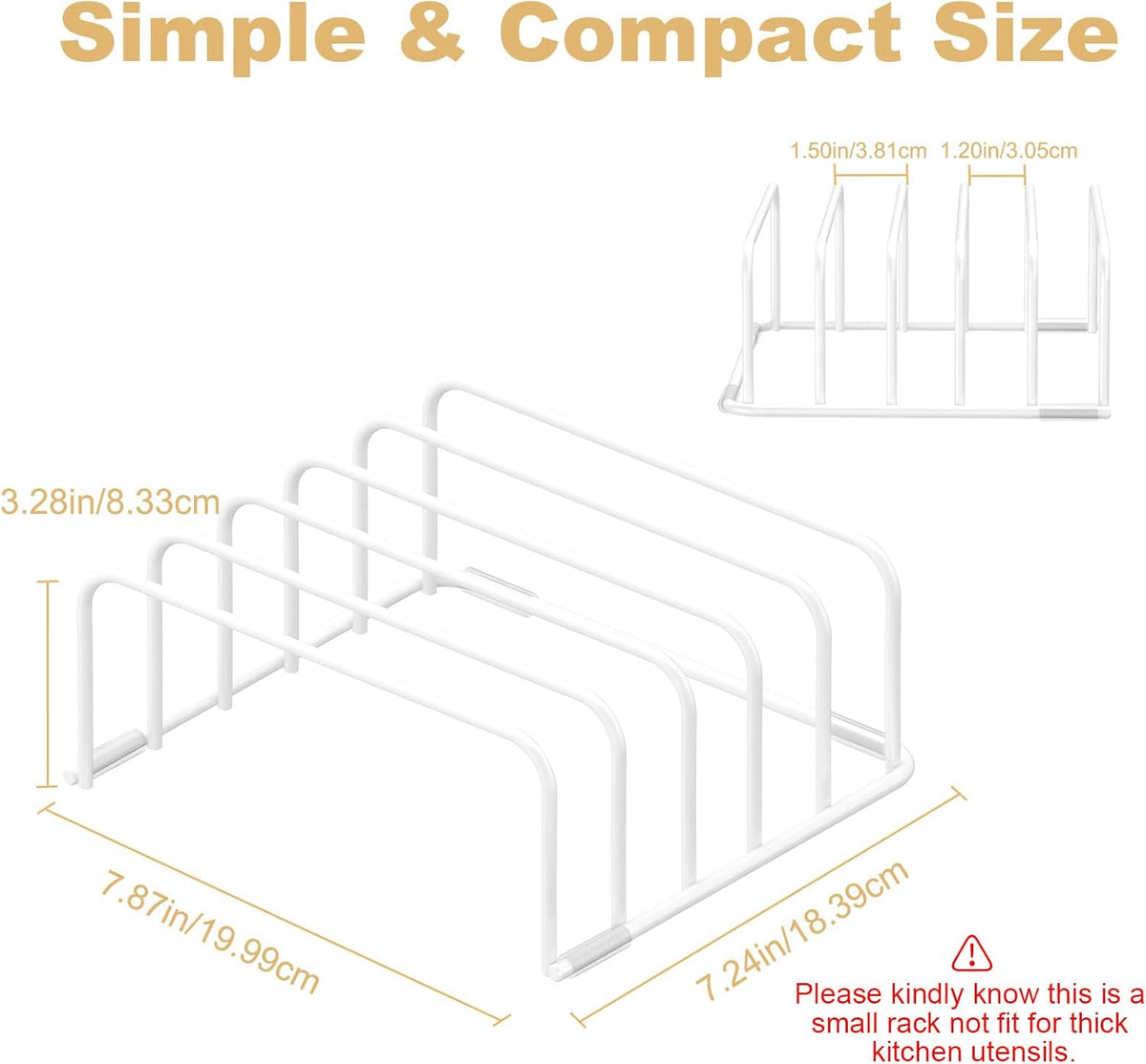 Cutting Board Organizer, 1Pcs Cutting Board Holder Rack Baking Cookie Pan Sheets Cooling Small