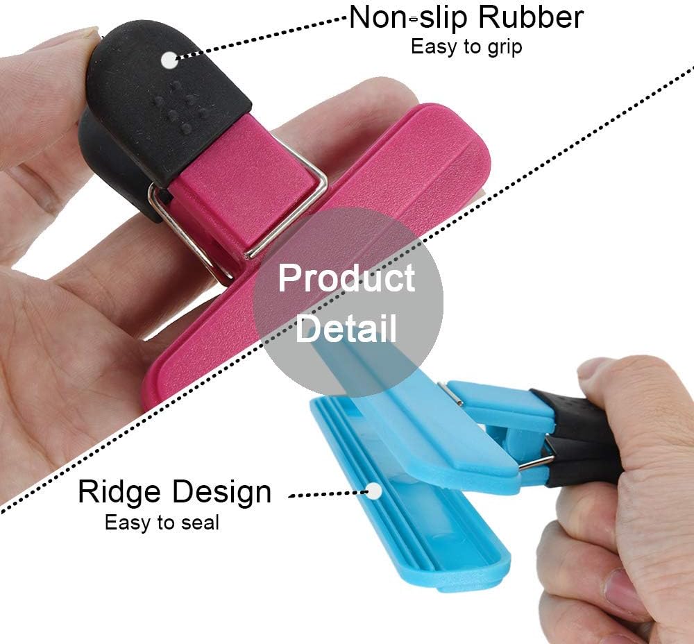 Large Chip Clips Food Clips Bag Sealing Clips with Good Grips Plastic Heavy Duty Air Tight Seal
