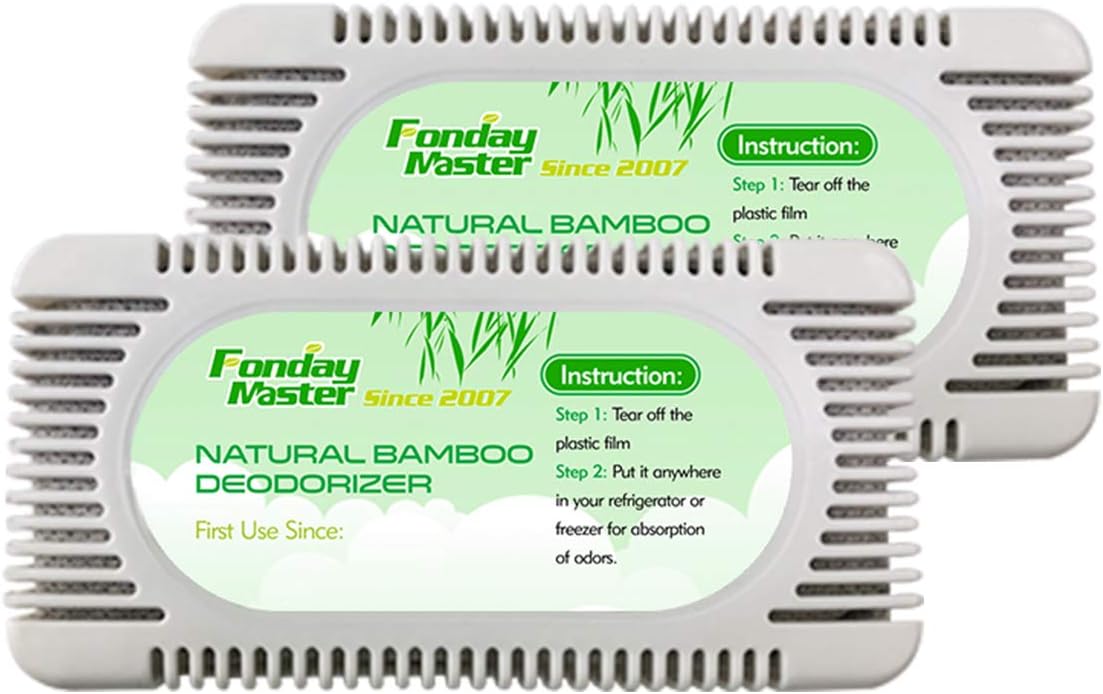 2Packs Fonday Refrigerator Deodorizer Odor Eliminator for Fridges Freezers Coolers Lunch Boxes