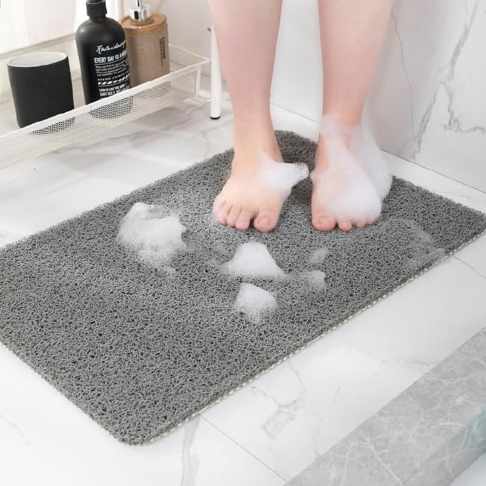 Non-Slip Bathtub Mat, Anti Slip Shower Mat, Fast Drying Bathtub Mats, Foot Scrubber Mat, Anti Slip