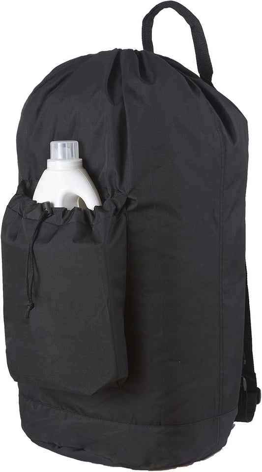 Laundry Backpack Bag, Dirty Clothes Travel Laundry Bag with Shoulder Straps for College Dorm Room