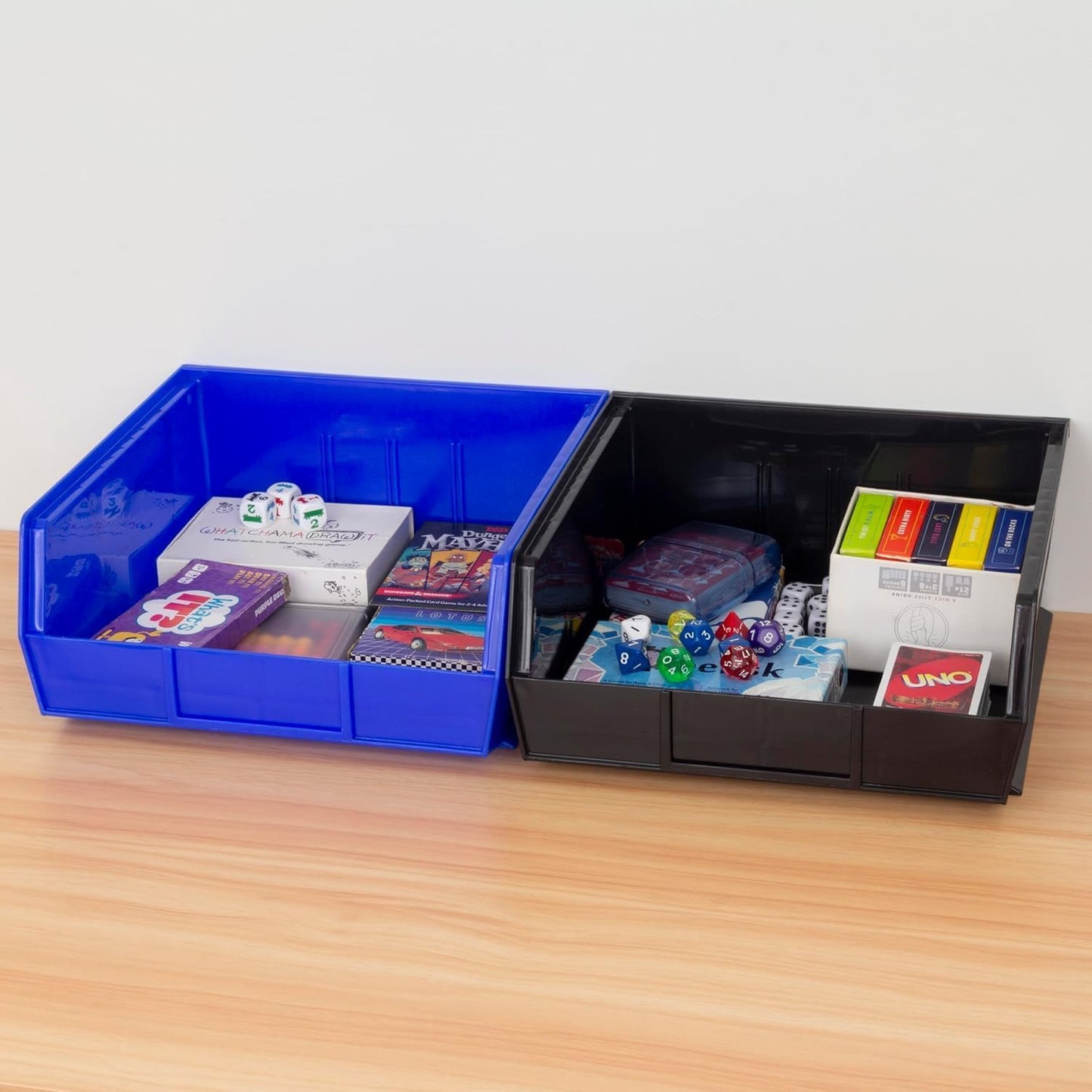 Akro-Mils 30235 AkroBins Plastic Storage Bins, Space-Saving Stackable Bins for Garage, Pantry