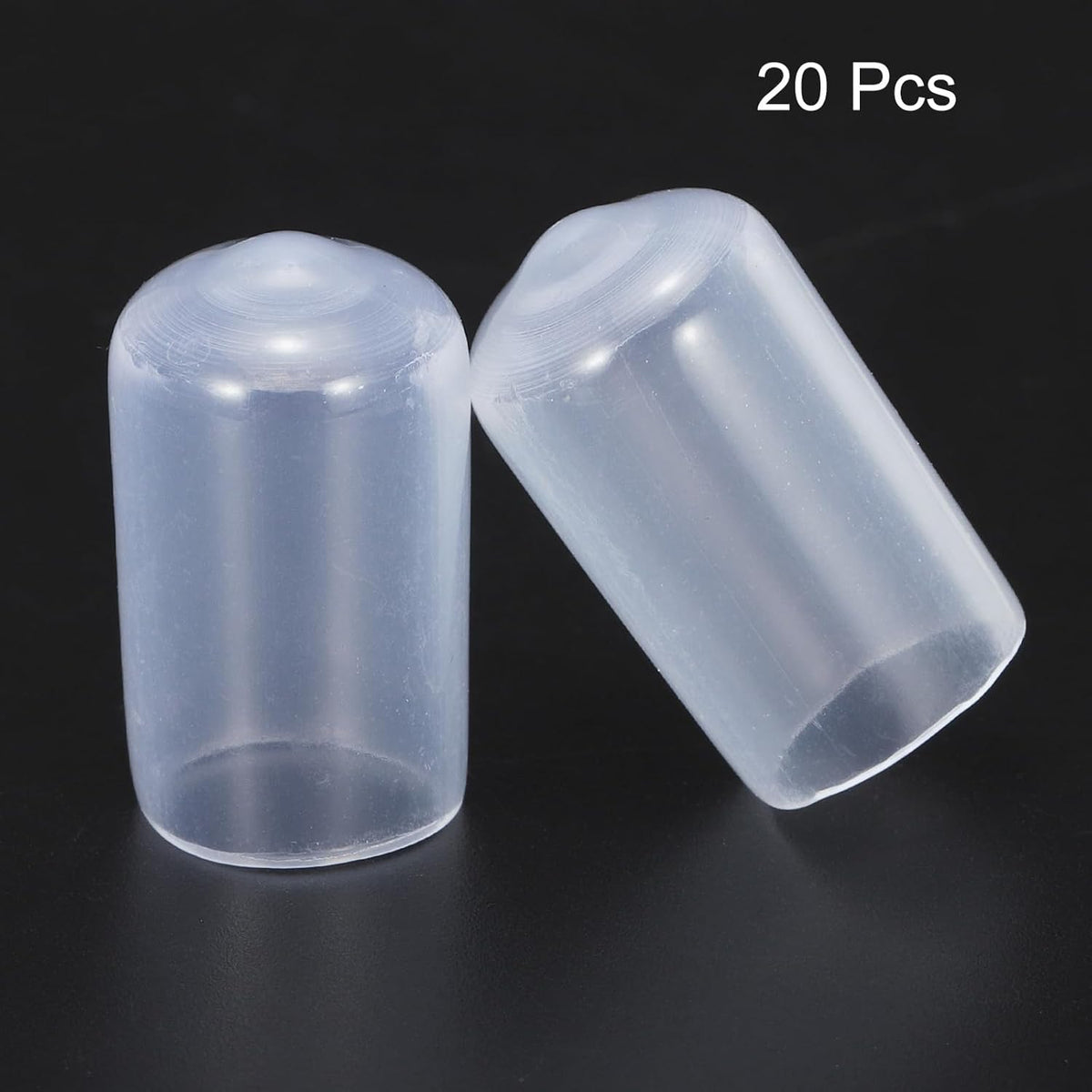 uxcell 20pcs Rubber End Caps 12mm(1/2") ID Vinyl PVC Round Tube Bolt Cap Cover Screw Thread