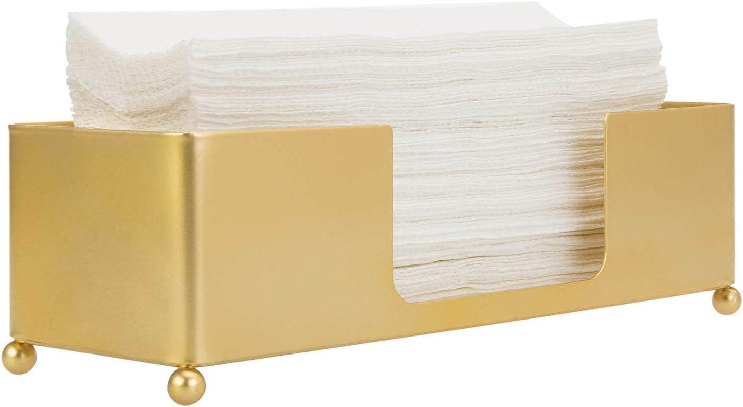 MyGift Gold Paper Towel Holder, Toilet Paper Towel Dispenser for Bathroom, C fold Paper Towel