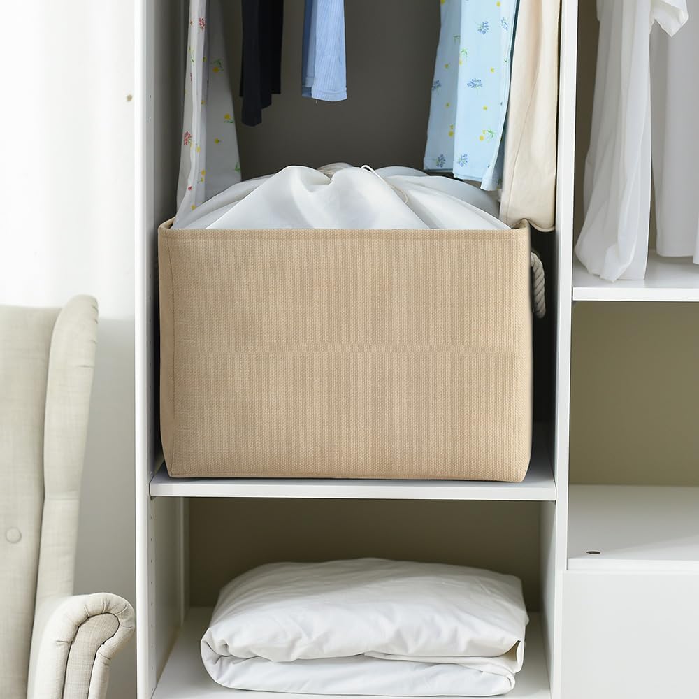 TheWarmHome Storage Bin for Shevles - Extra Jumbo 3Pack 20.5L×15.7W×13.8H inch Organization and