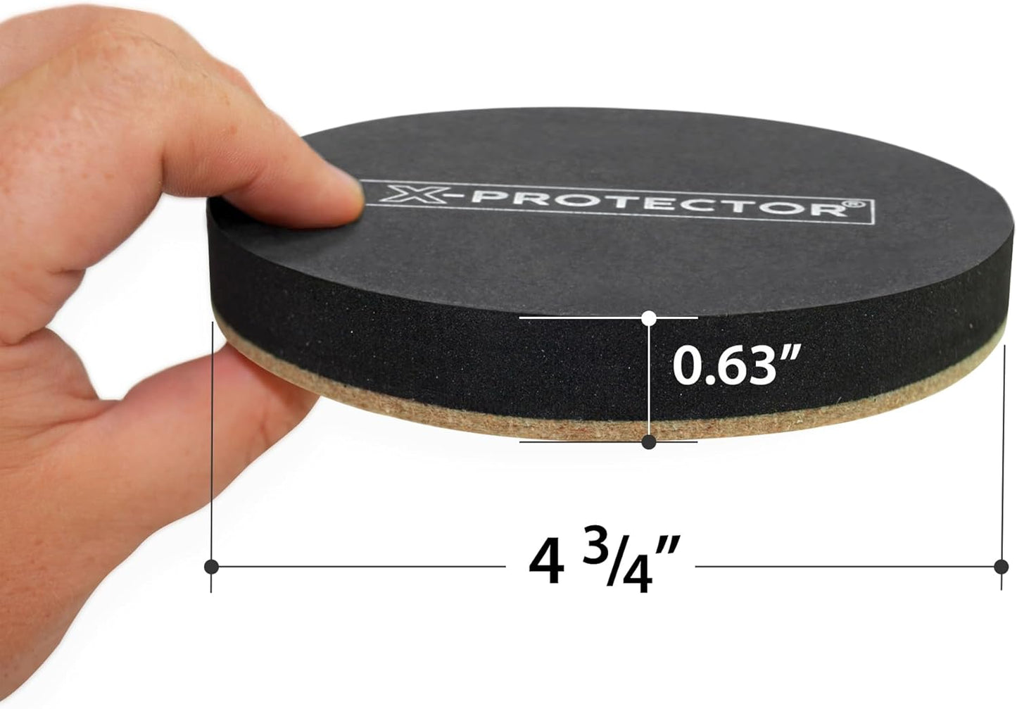 Felt Furniture Sliders Hardwood Floors X-PROTECTOR – 8 PCS 4 3/4 inch Furniture Sliders – Heavy