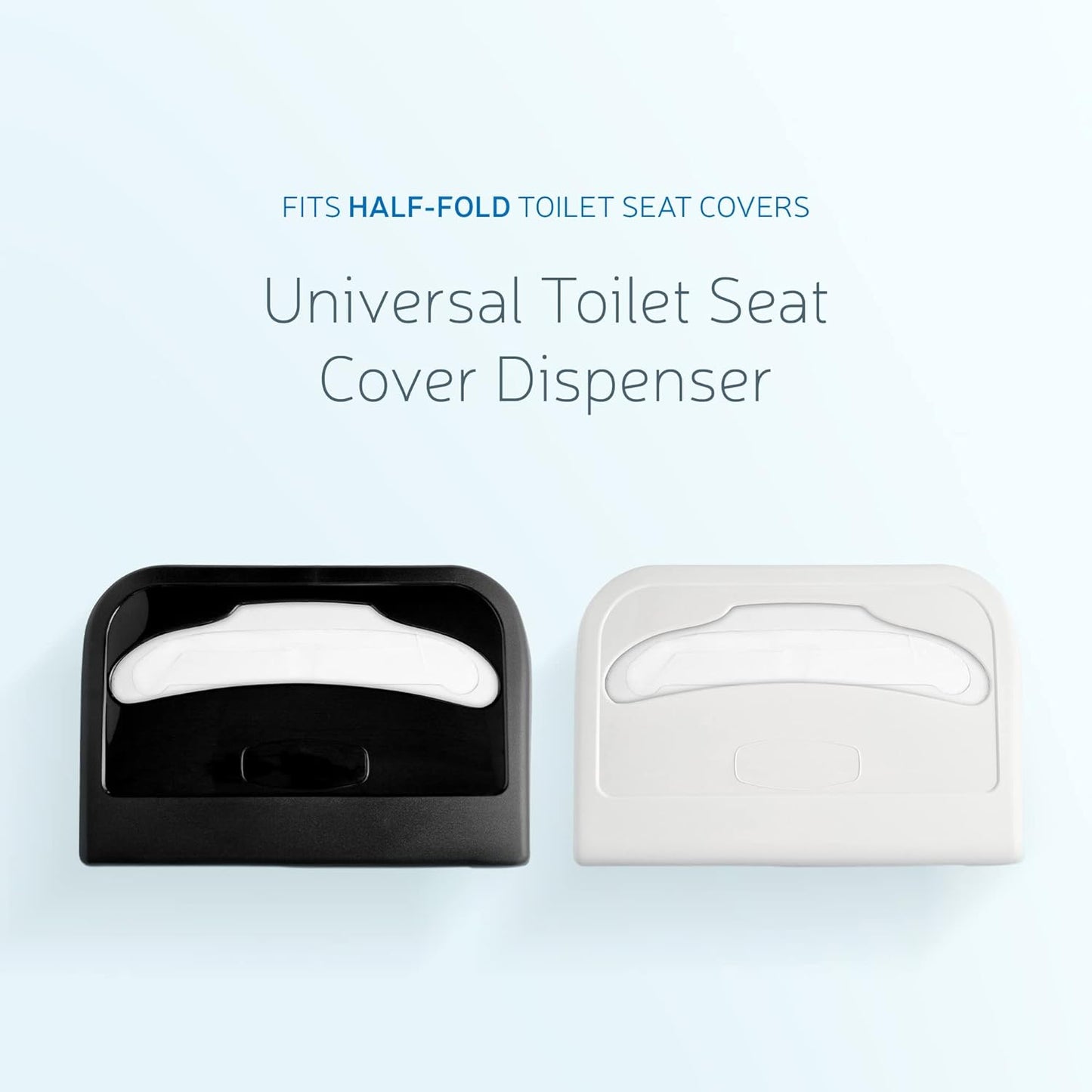 EZbrnd Wall Mount Half-Fold Toilet Seat Cover Dispenser for Commercial/Washroom/Office, Seat Cover