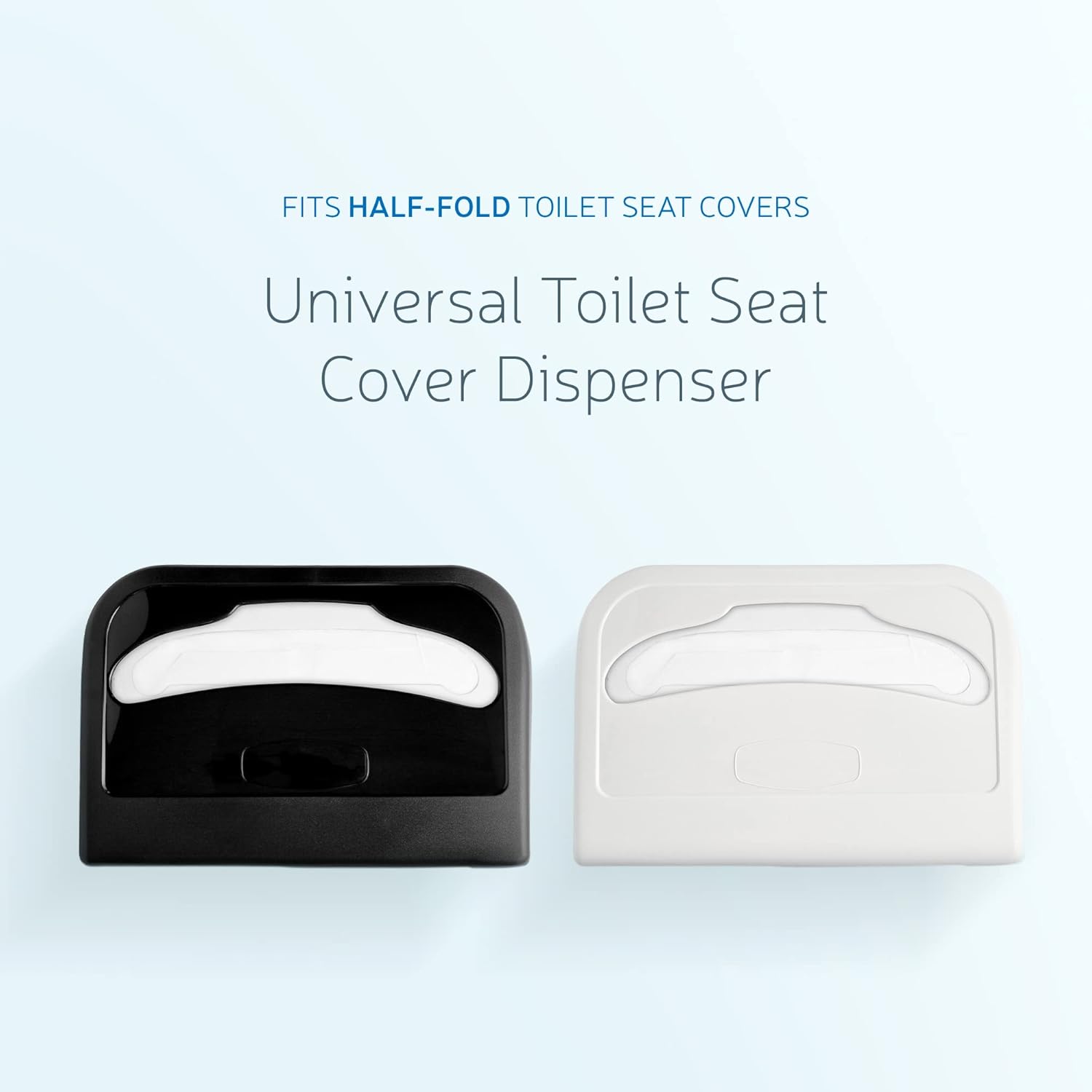 EZbrnd Wall Mount Half-Fold Toilet Seat Cover Dispenser for Commercial/Washroom/Office, Seat Cover