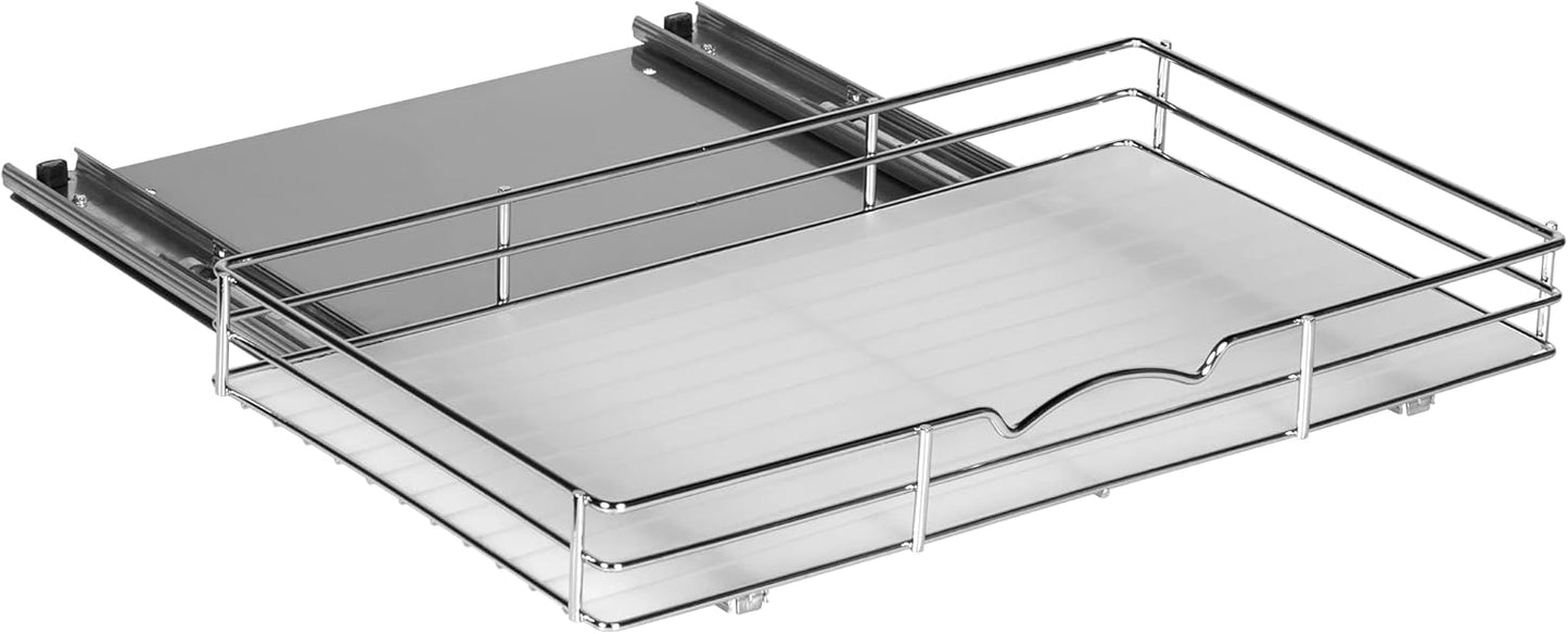 Pull Out Cabinet Organizer for Spices, Cans - Heavy Duty with Lifetime Limited Warranty- Pull Out