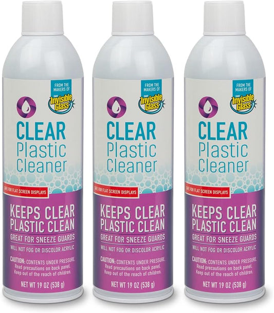 Invisible Glass 91014-3PK 19-Ounce Screen and Plastic Cleaner Protectant and Polish Anti-Fog and