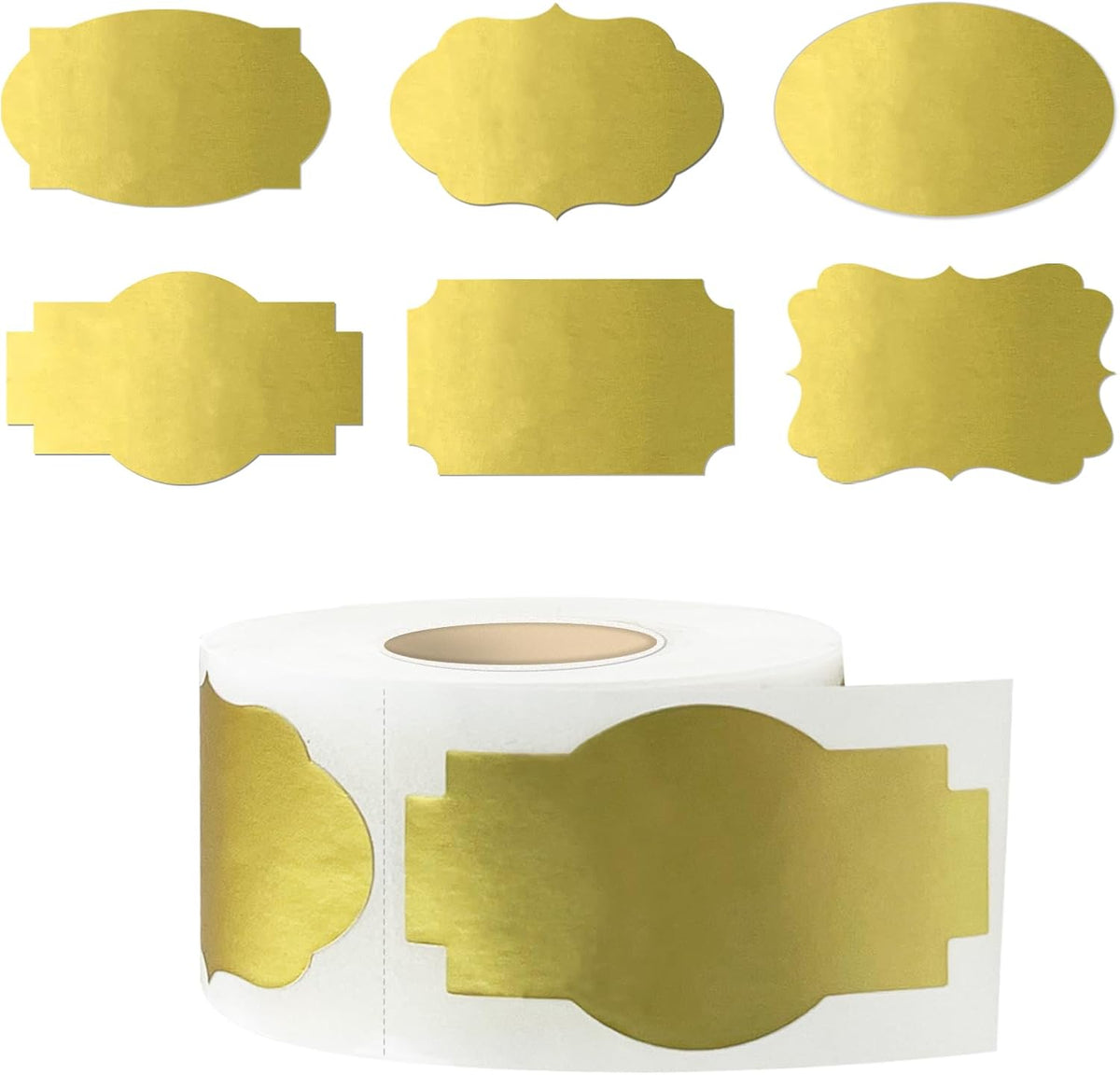 350 PCS Gift Tags Stickers Name Labels Stickers,2" x 1.2" Fancy Shape Stickers Self-Adhesive