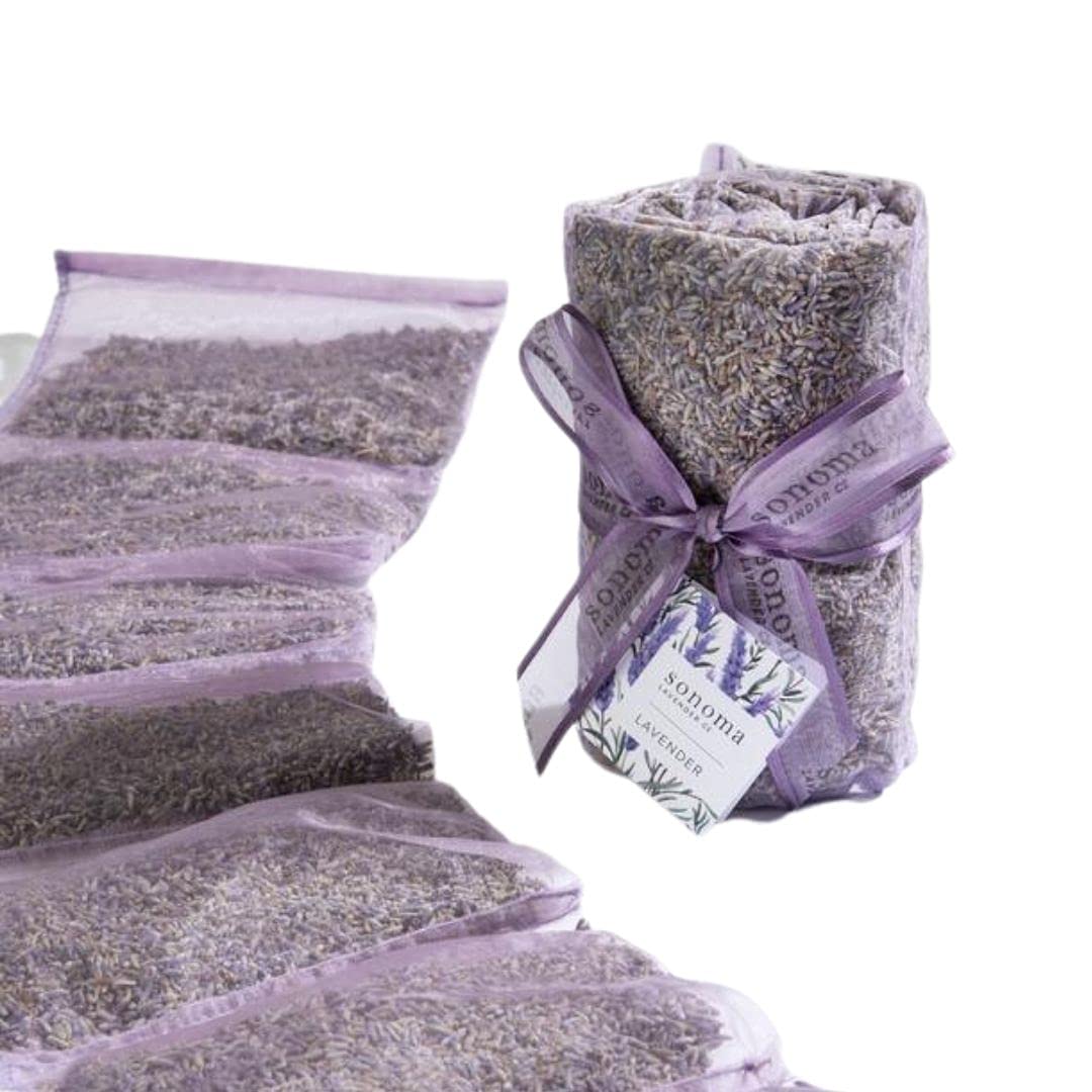 Sonoma Lavender Dried Lavender Sachets by The Yard for Drawers and Closets, Natural Air Freshener