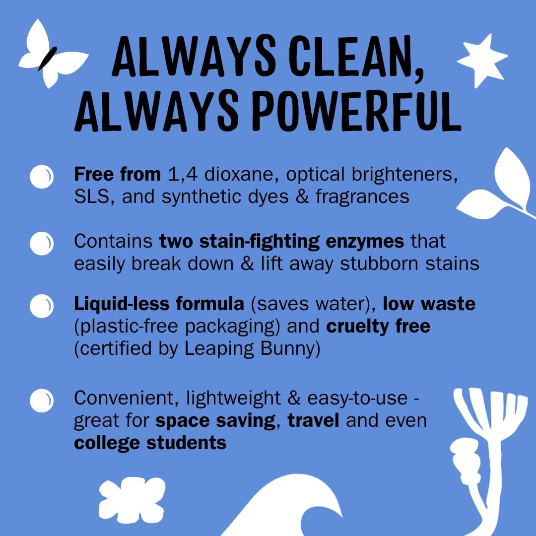 Molly’s Suds Laundry Detergent Sheets | Gentle on Sensitive Skin, Powerful Bio-Based Enzymes