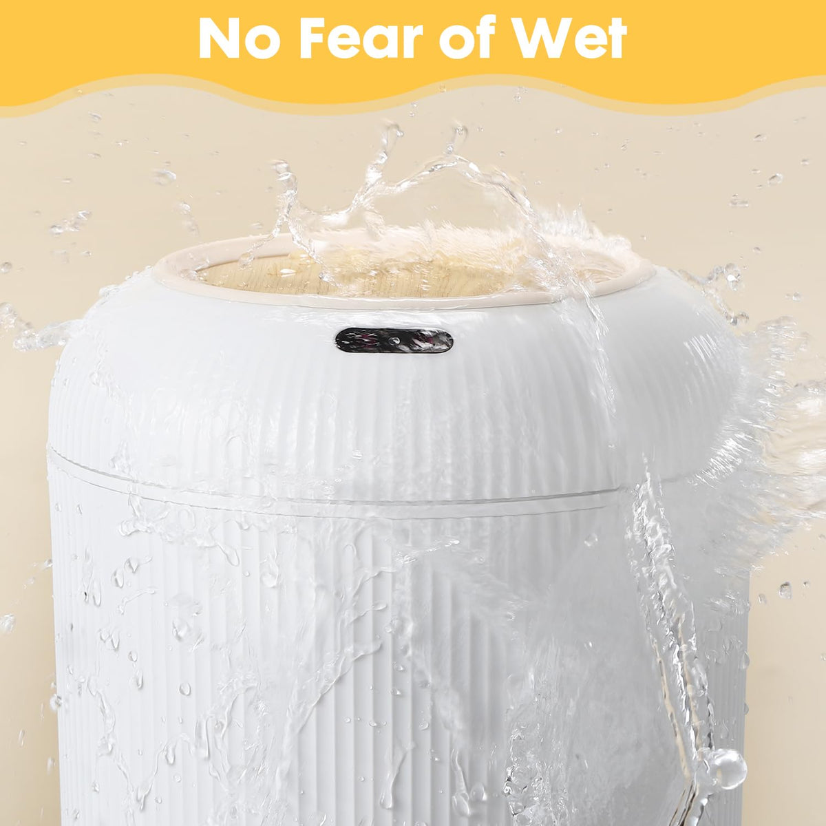 Automatic Motion Sensor Bathroom Trash Can with Lid, 3 Gallon / 11L Touchless Trash Garbage Bin