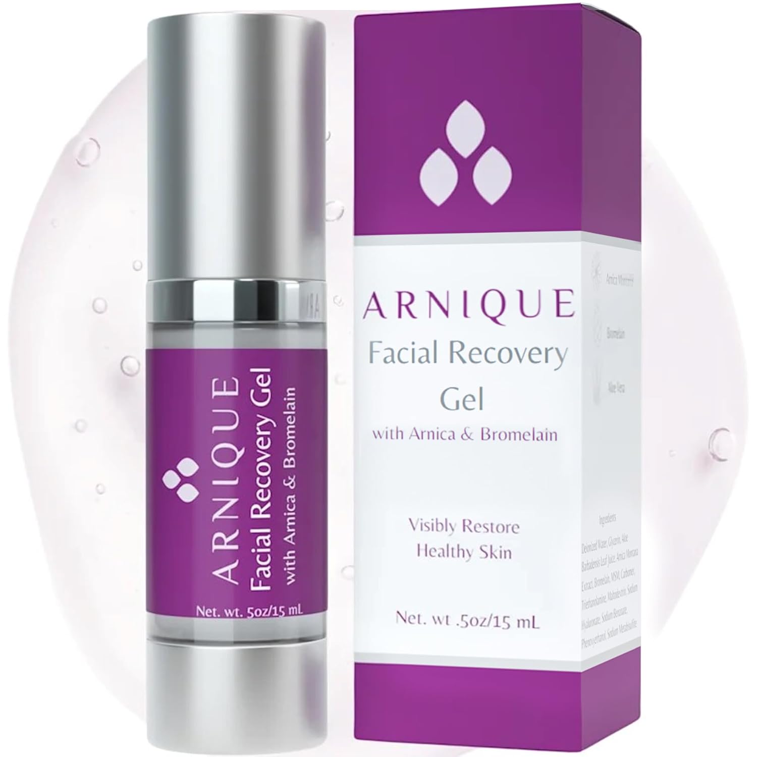 Arnica Gel for Face - Facial Recovery Aftercare for Fillers & Cosmetic Injection Treatments, Arnica