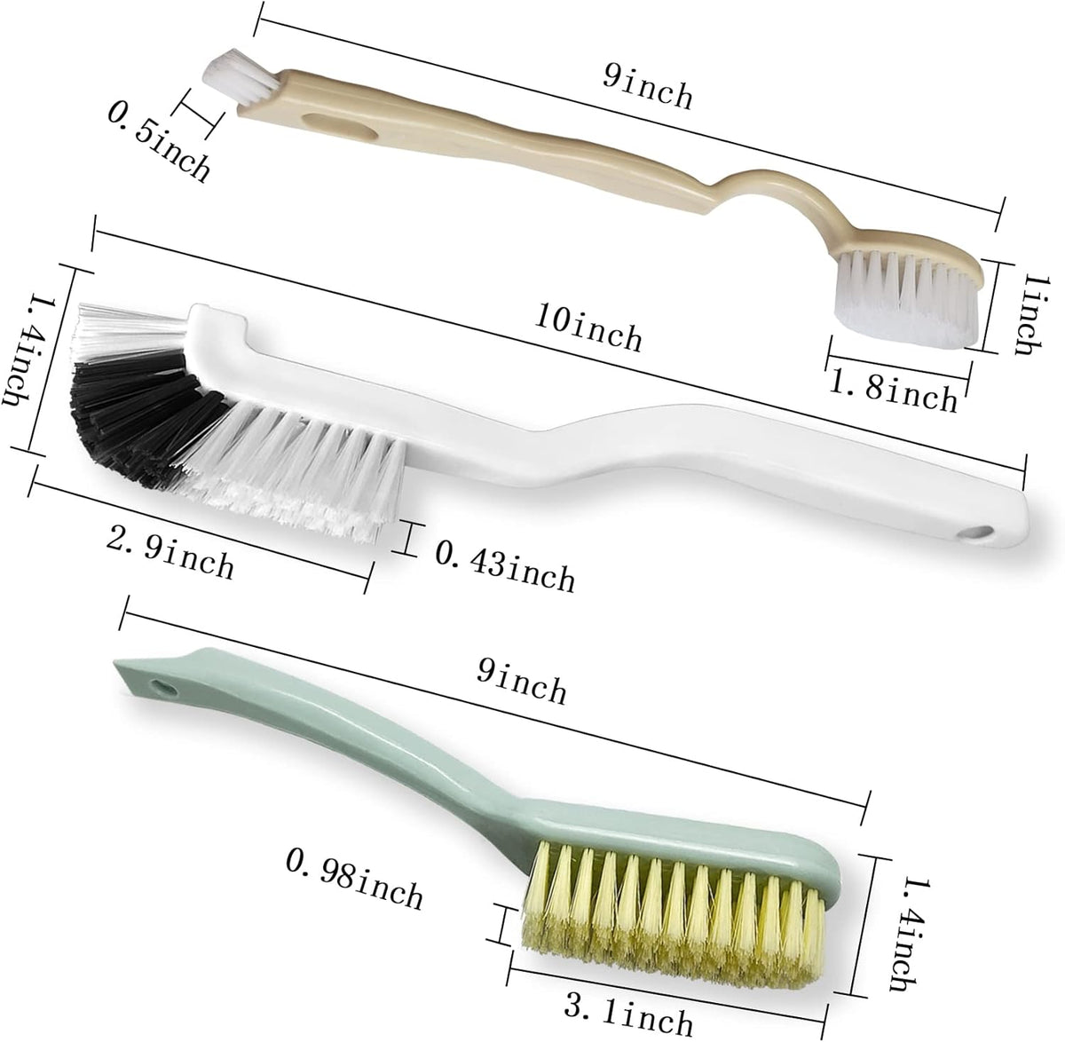 Cleaning Brush Shoe Kitchen Bottle Brush Sink Bathroom Household Dish Pot Pan Edge Corners Tile