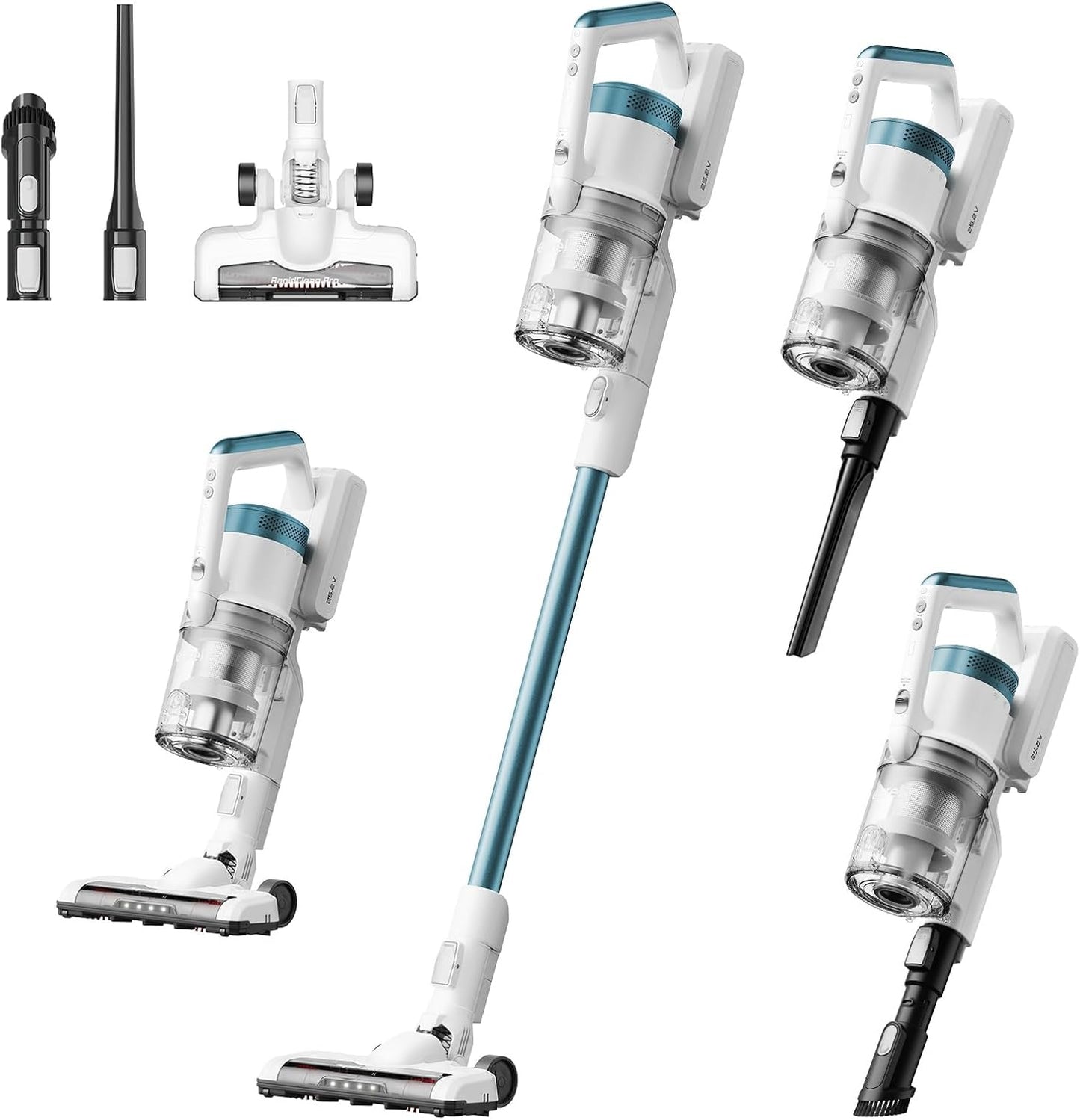 Eureka RapidClean Pro NEC280TL Cordless Stick Vacuum Cleaner – Lightweight 5.3 lbs, 40-Min Runtime