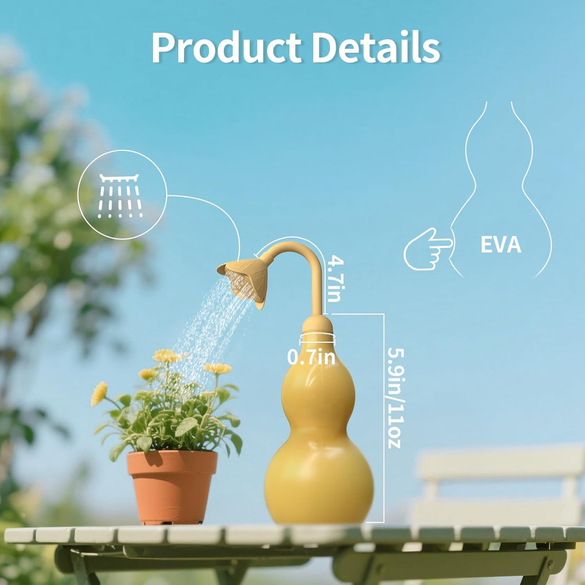 Squeeze Bottles for Plants, 11oz, 325ml Small Watering Can for Succulent, Muti-Function Squirt