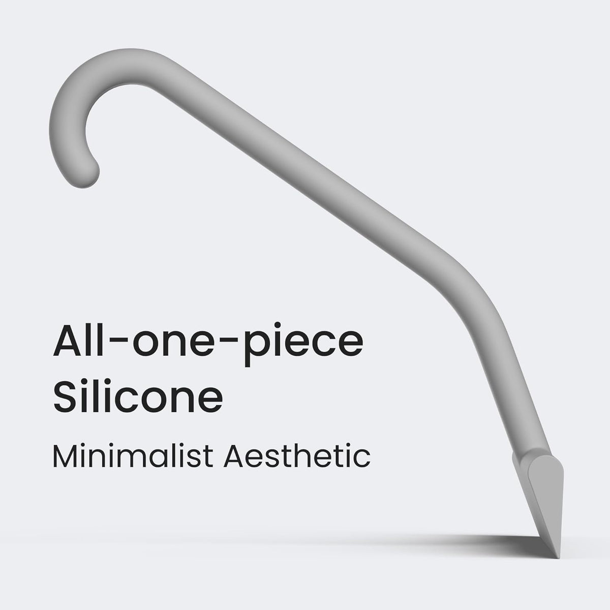 dancemoon JustHang Shower Squeegee for Glass Doors, All-One-Piece Silicone with Built-in Hook