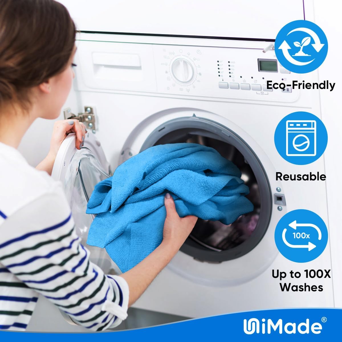 Shop Towel Rag, 200 Pack Reusable Rags Bulk Microfiber Cleaning Cloth Lint Free Towels for Car