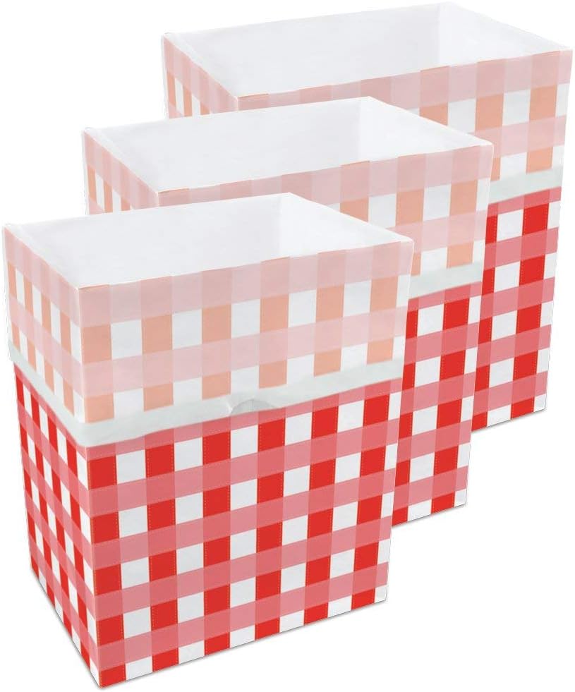 13 Gallon Disposable Pop-Up Trash Cans (3-Pack) with Fitted Bags – Foldable Garbage & Recycling