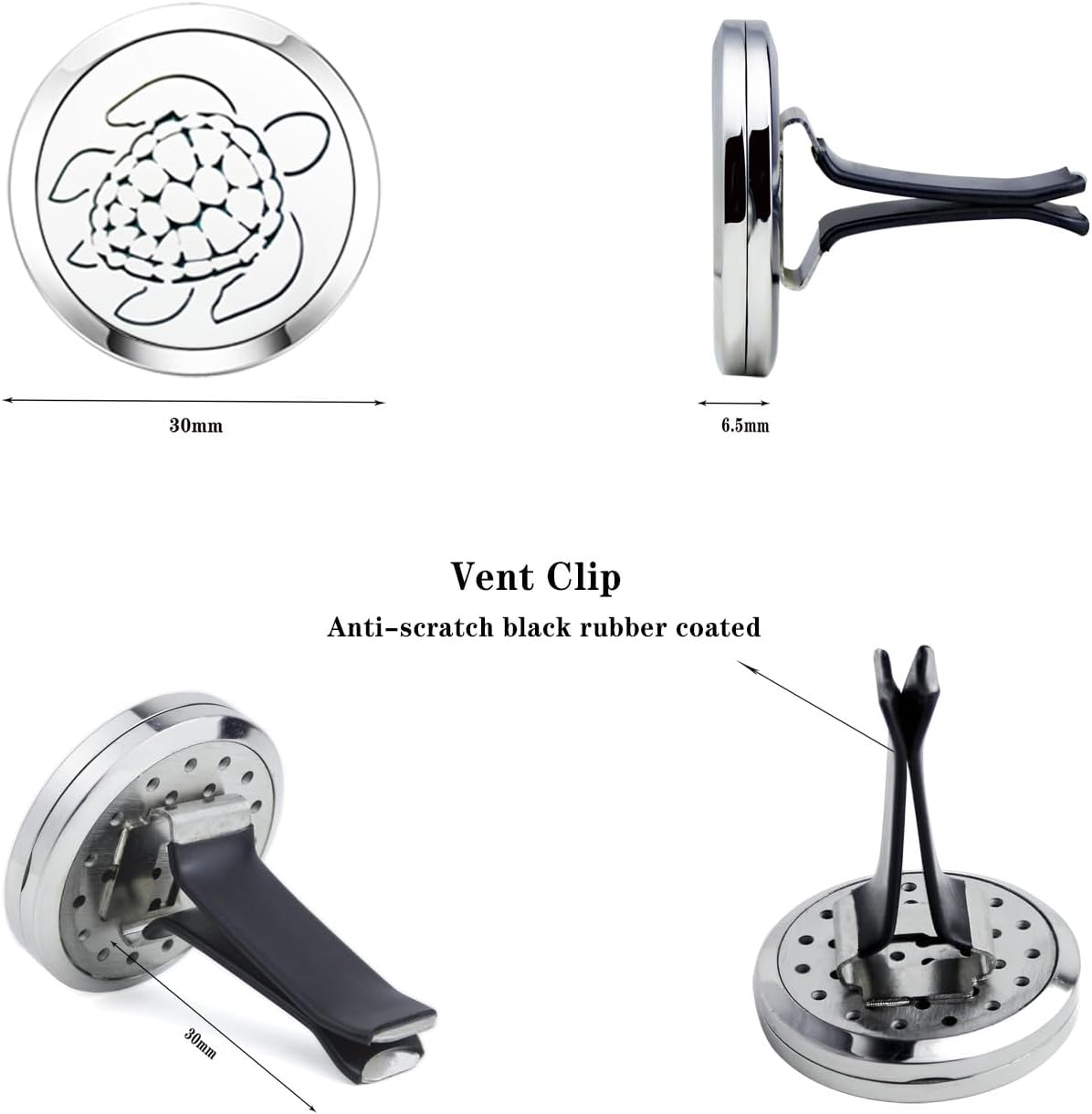 30mm Car Essential Oil Diffuser Vent Clips Car Automotive Air Fresheners Christmas Car Accessories