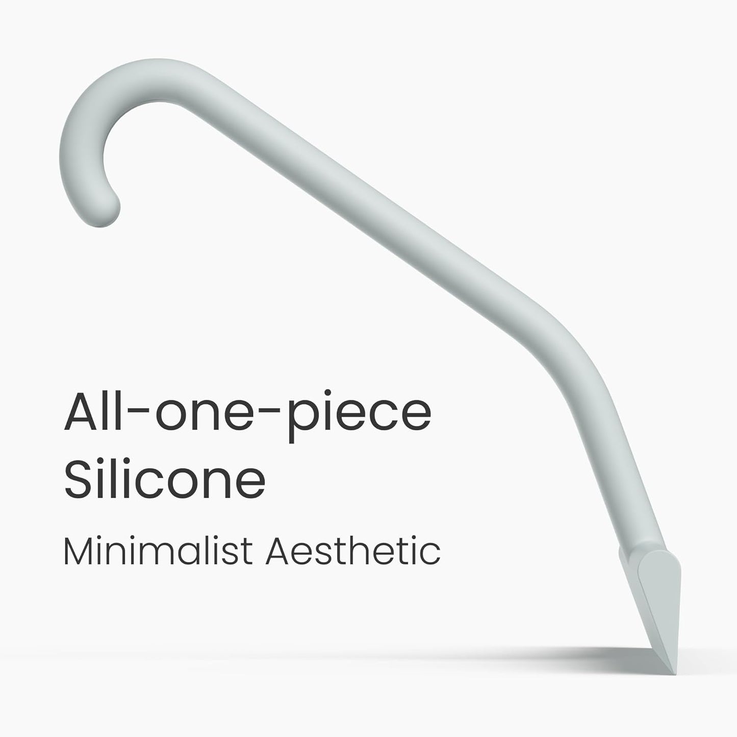 dancemoon JustHang Shower Squeegee for Glass Doors, All-one-Piece Silicone with Built-in Hook