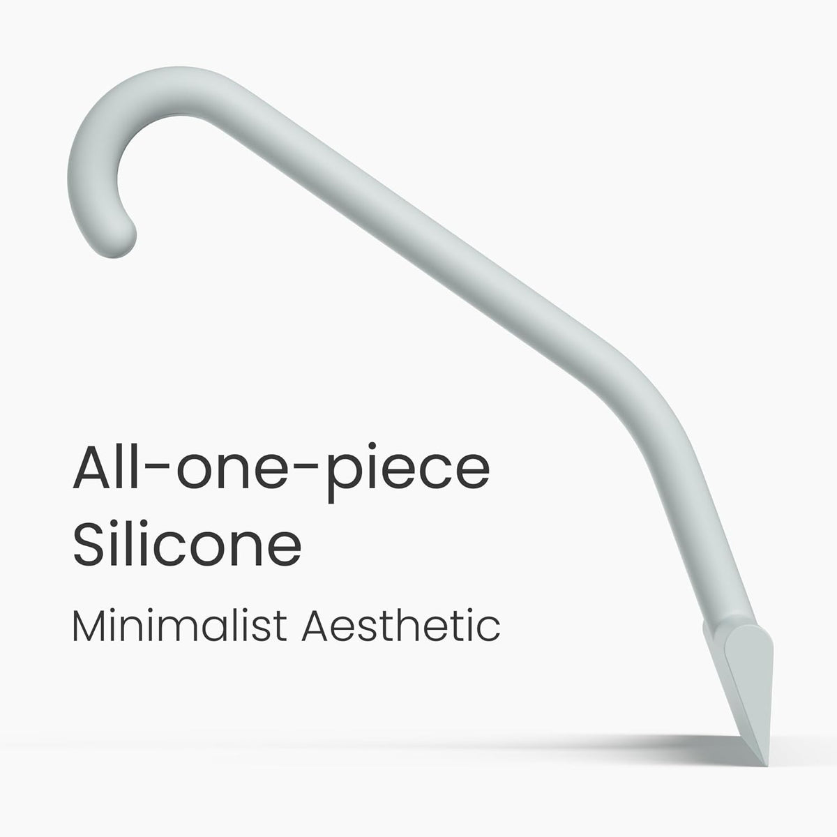 dancemoon JustHang Shower Squeegee for Glass Doors, All-one-Piece Silicone with Built-in Hook